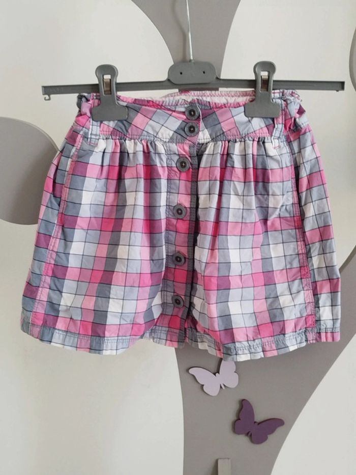 Jupe à carreaux multicolore Okaïdi taille 8 ans