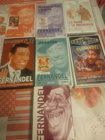 8 VHS avec Fernandel 