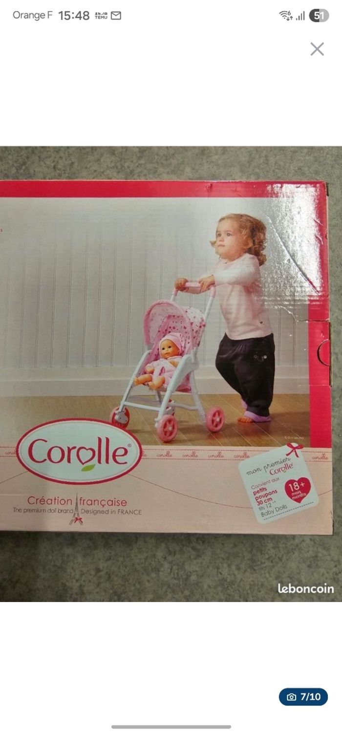 Pousette jouet bebe neuve Corolle 30€