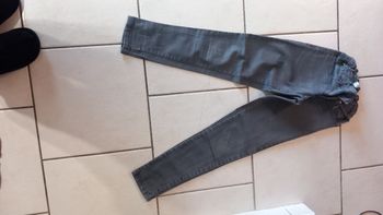 Jean noir grisé zara girls 7/8e taille réglable 11/12 ans
