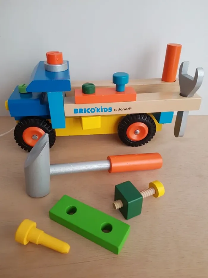 Janod Camion Brico'kids outils en bois bricolage - photo numéro 9
