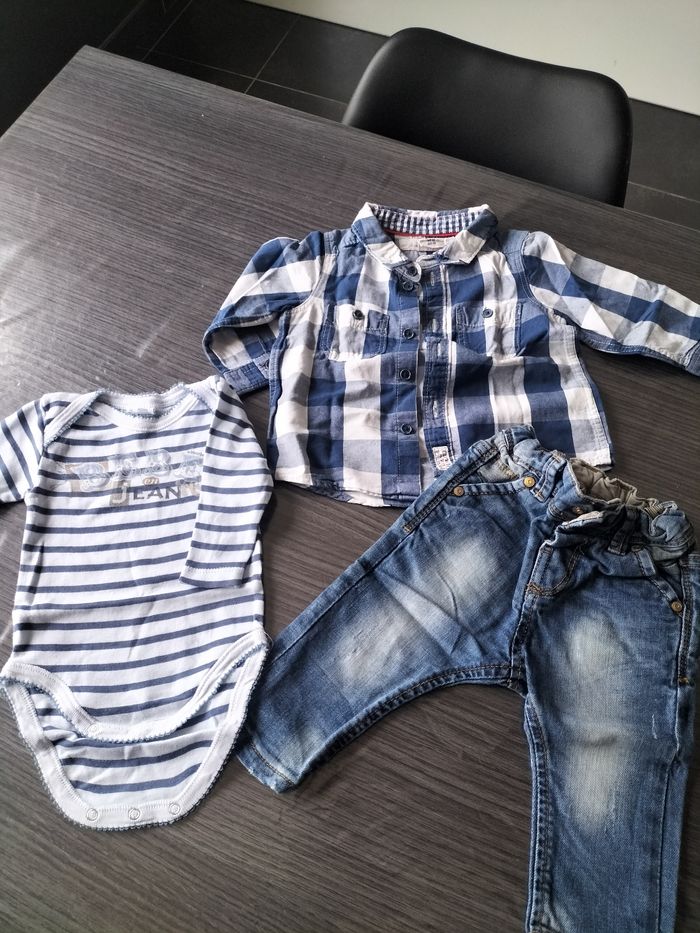 Ensemble jean chemise