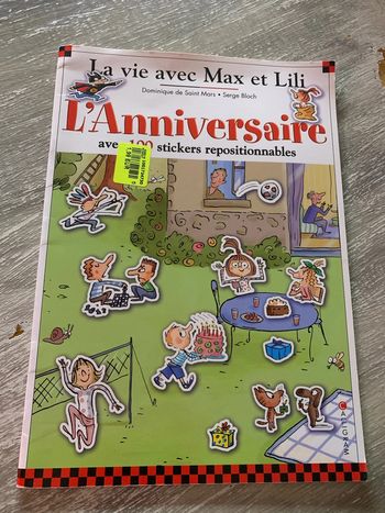 Livre L’anniversaire avec Max et Lili