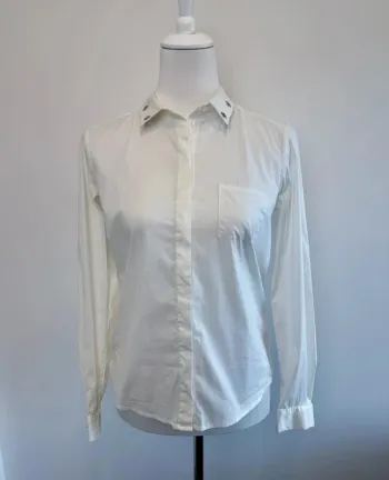 Chemise IKKS femme blanche taille S très bon état