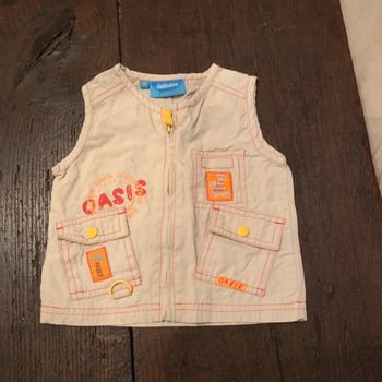 Veste toile sans manche