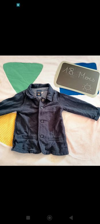 Veste chaude type blazer 18 mois