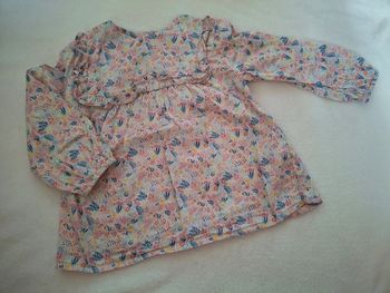 Blouse fleurie fille