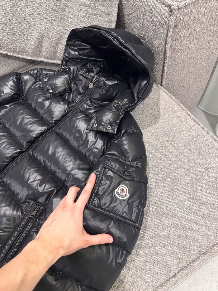 Authentique doudoune matelassée homme MONCLER Maya RARE noire taille 3 ~M - photo numéro 4