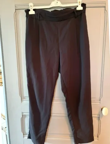 Pantalon large et fluide bleu marine TEX M