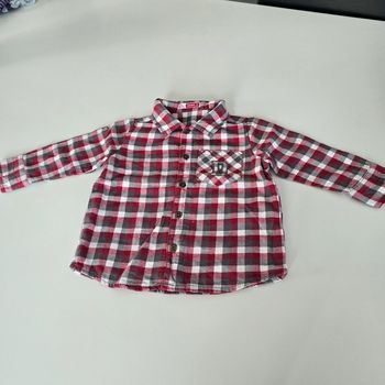 Chemise manches longues  - du pareil au même  - 12 mois