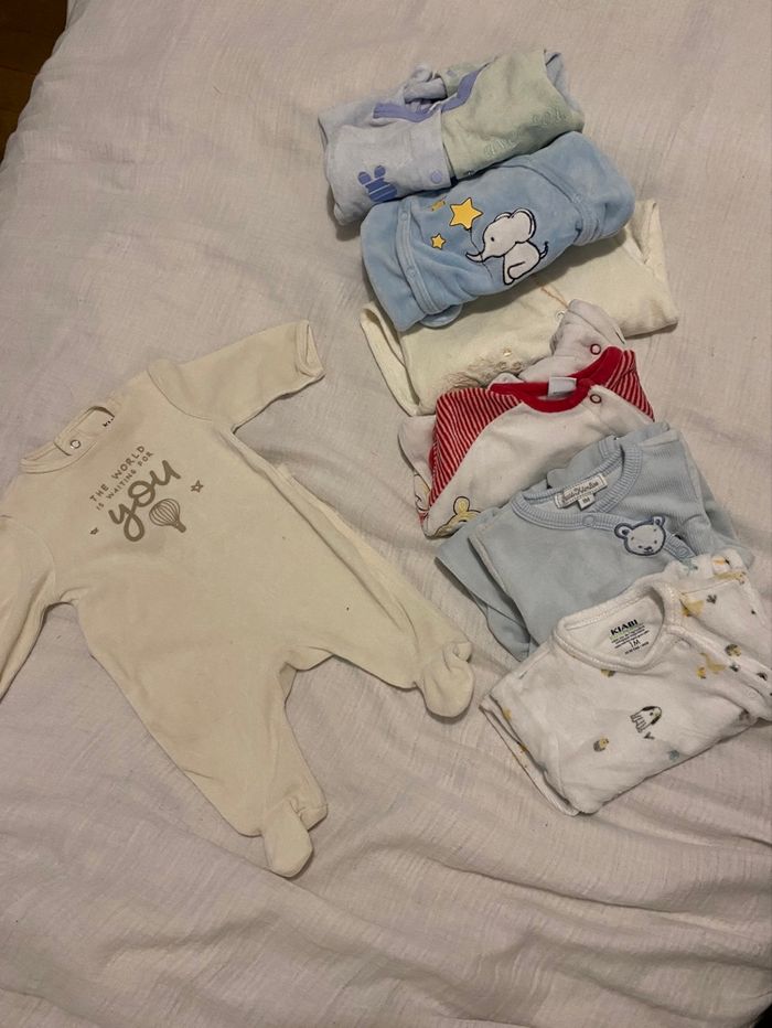 Lot pyjama hiver 0-1mois - photo numéro 5