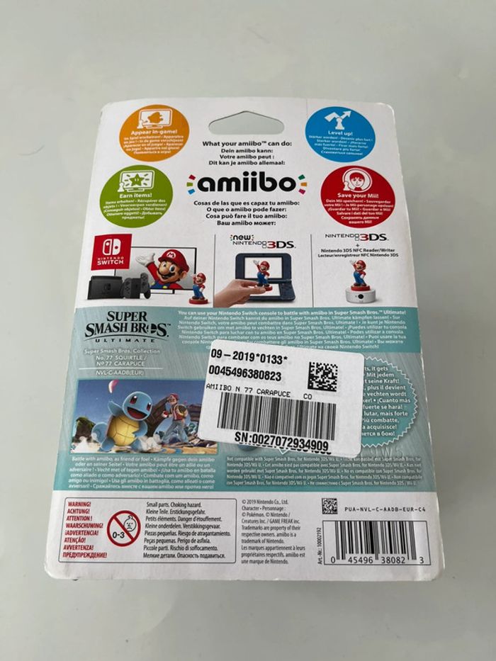 Amiibo carapuce Pokémon - photo numéro 2