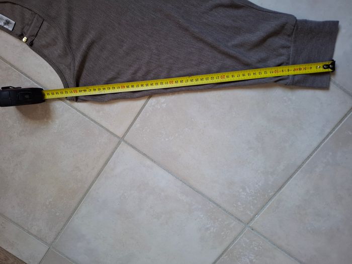 Tee-shirt long marron clair manches 3/4, K Woman, Taille XXL - photo numéro 6