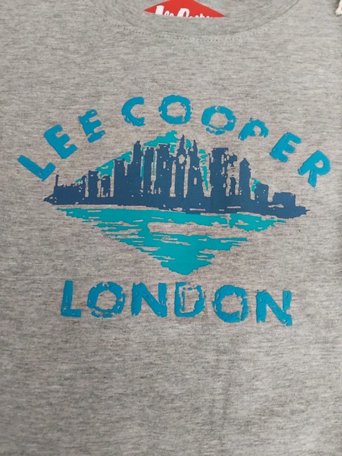 Tee-shirt Lee Cooper gris, 8 ans - photo numéro 2