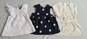 Lot robe été fille 1 mois