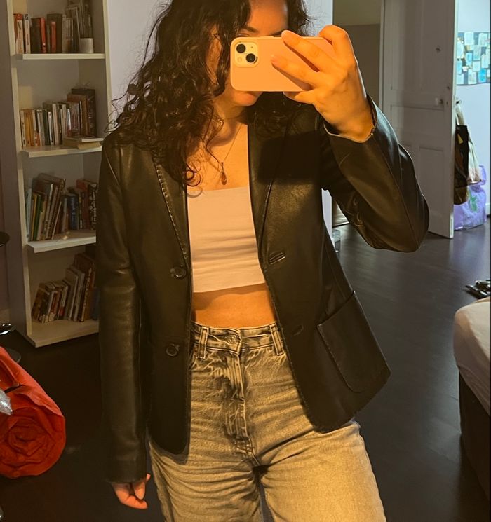 Blazer en cuir
