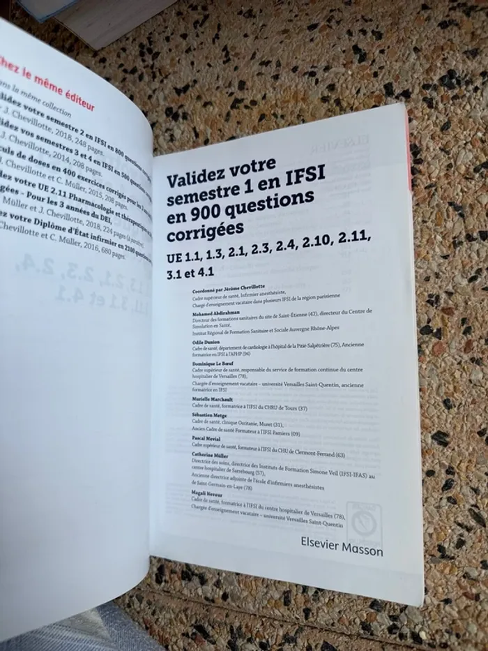 Livre validé votre semestre un en IFSI en 900 questions corrigé - photo numéro 4