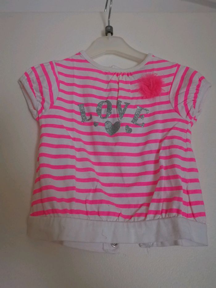 Tee shirt love 1 mois