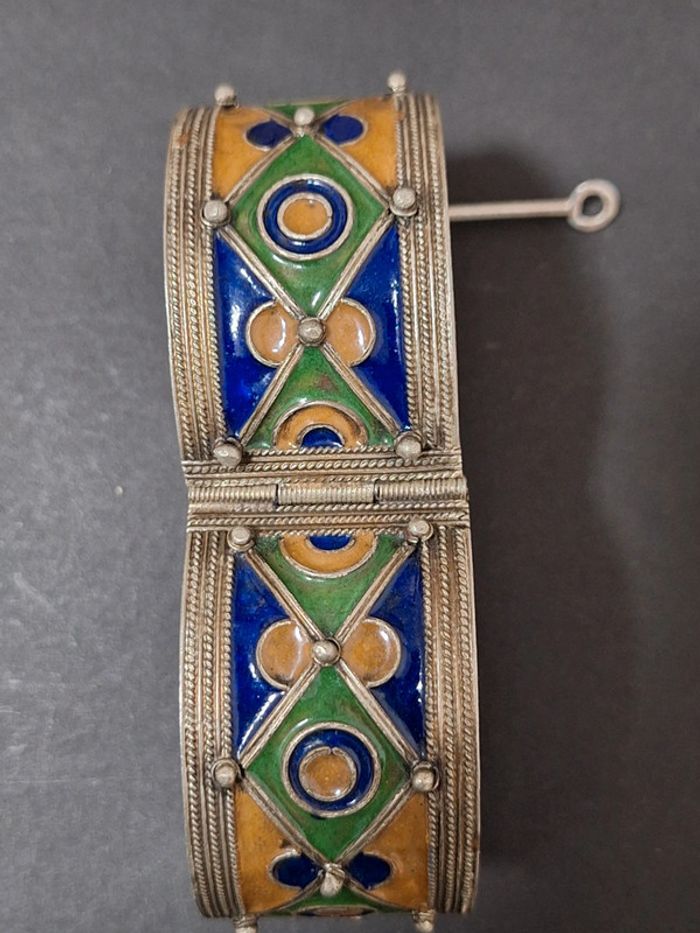 Manchette bracelet berbère ancien vintage - photo numéro 8