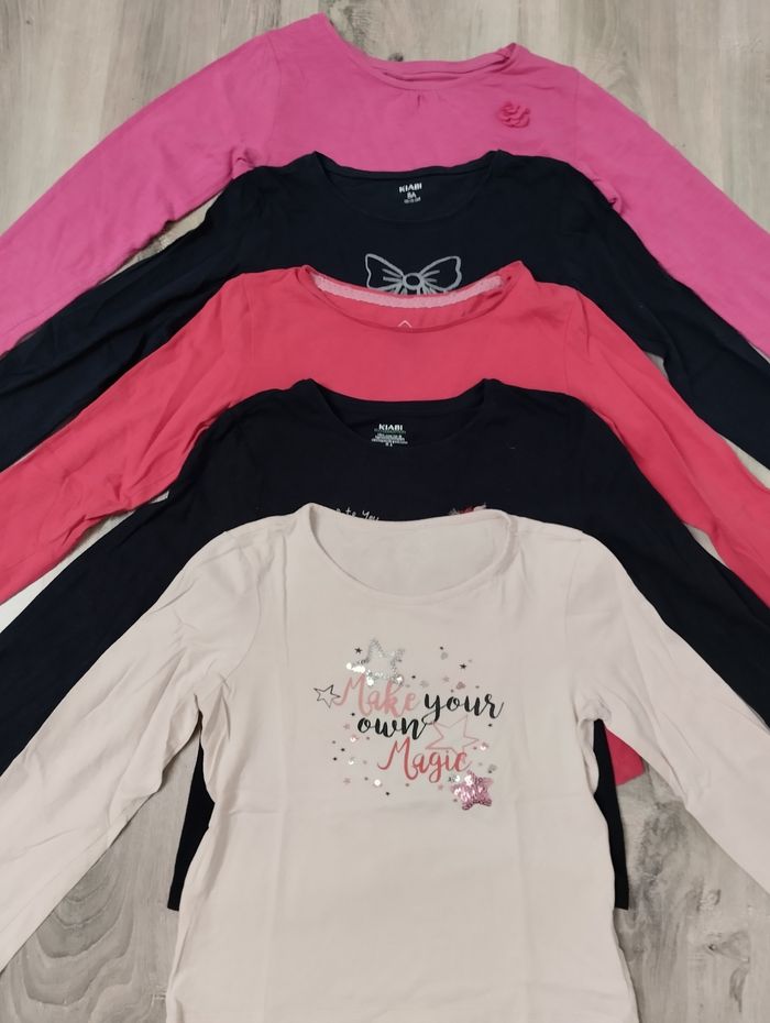 Lot de 5 T-shirt manches longues 💖