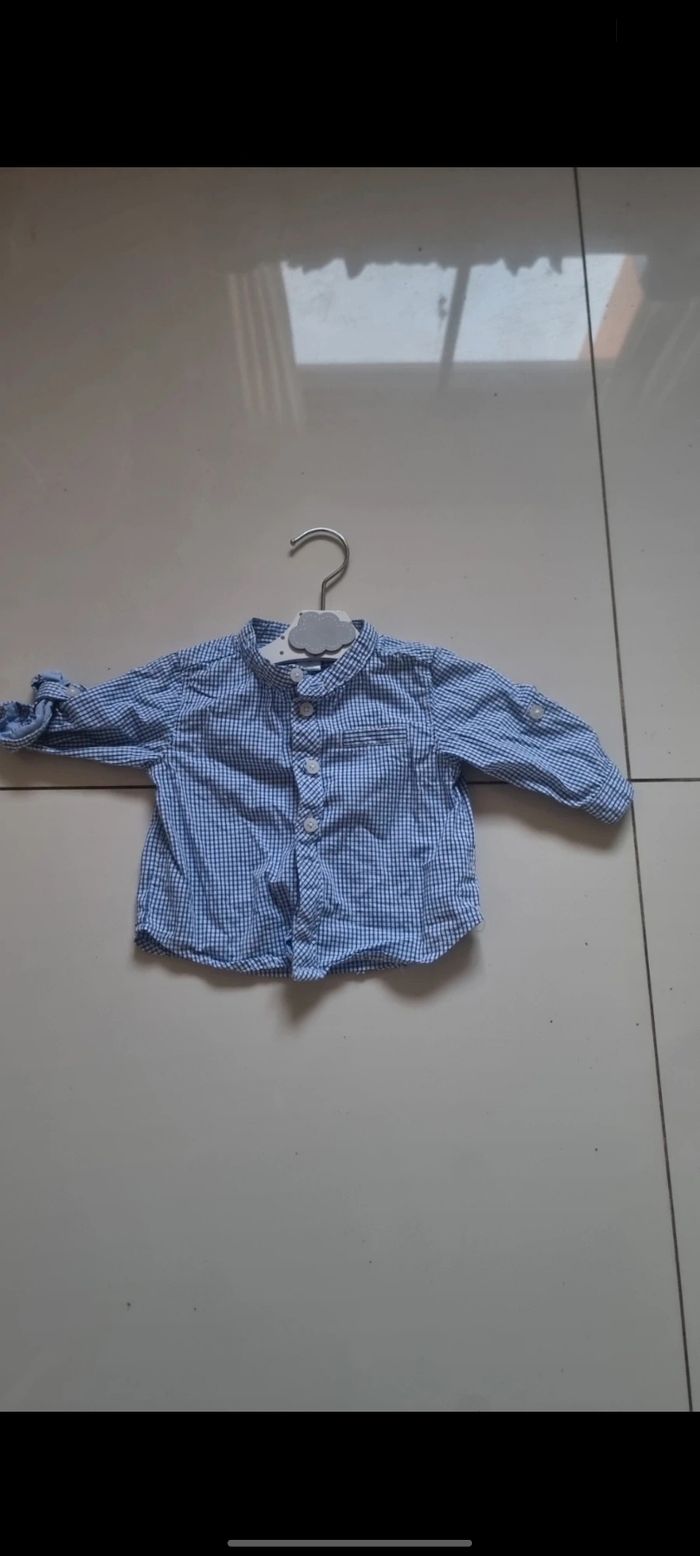 Chemise à carreaux bébé taille 3 mois