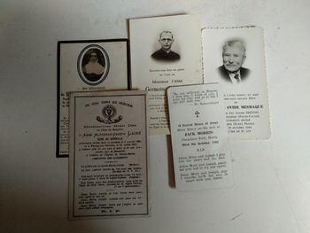 5 anciens faire-parts de décès