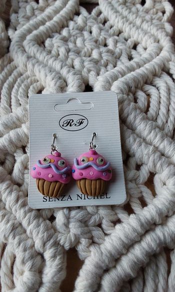 Boucles d oreilles "muffin "petit gâteau