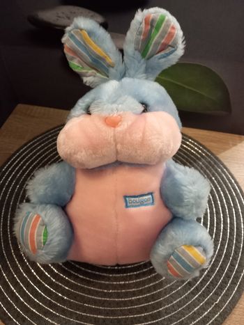 Peluche lapin Boulgom 20cm vintage