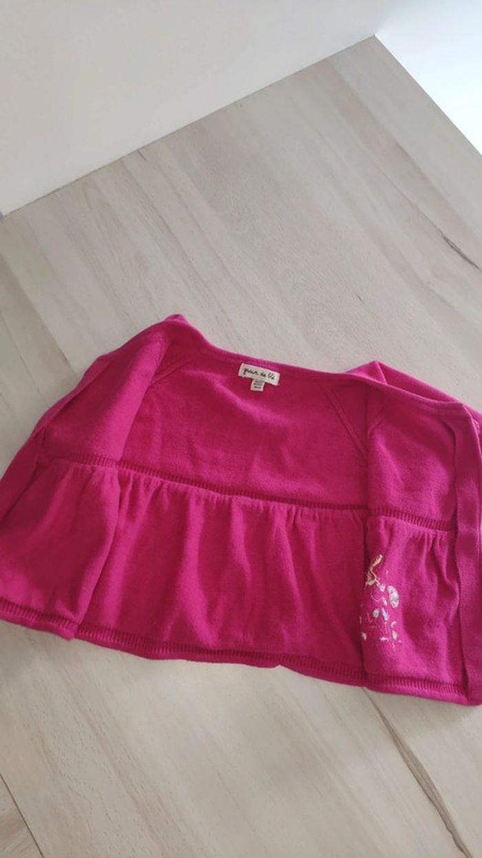 Gilet rose style boléro 18 mois Grain de blé - photo numéro 5