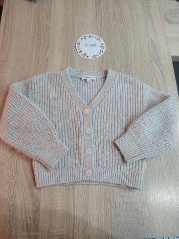 Gilet chaud gris 4 ans catimini tbe