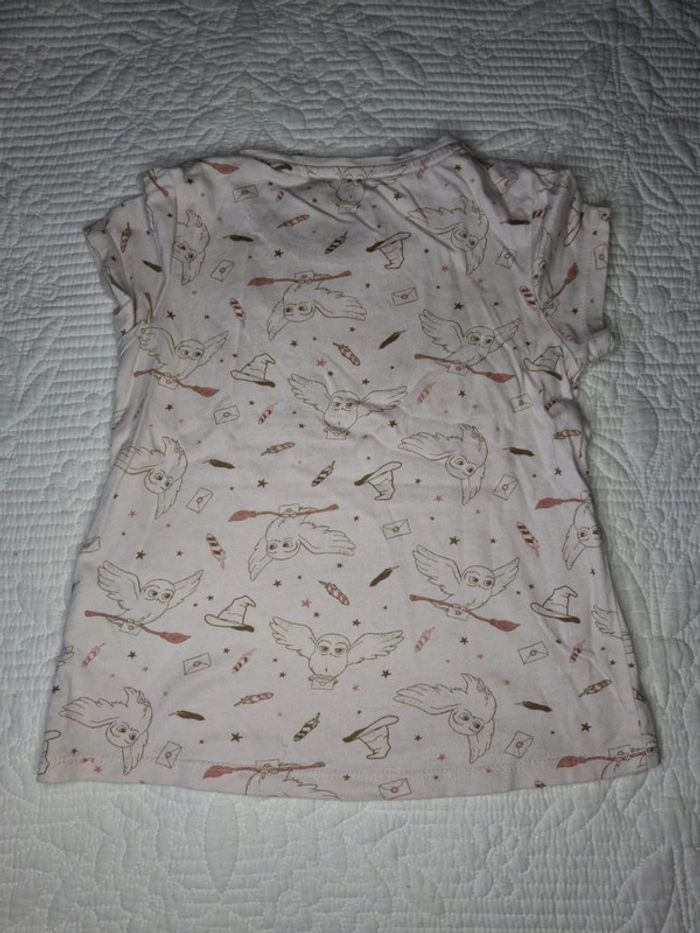 Tee shirt h&m rose pâle harry potter chouette hedwige - photo numéro 4