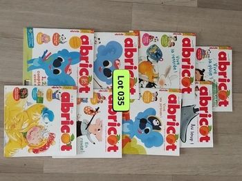 Lot de 8 livres enfants abricot année 2017-18 L035  7588992356