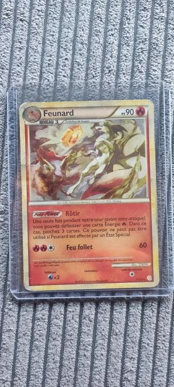 Carte Pokémon HOLO Feunard 7/123, série : HeartGold and SouSilver