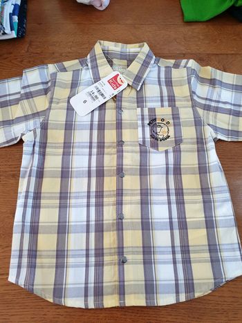 Chemise été garçon manches courtes