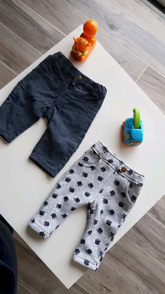 Lot de 2 pantalons 3 mois