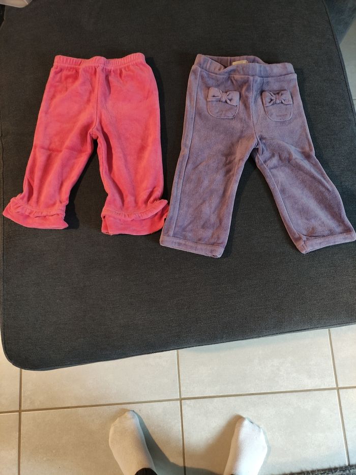 Lot pantalon fille 12 mois