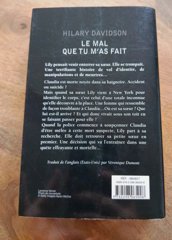 Livre" le mal que tu m'a fait " - photo numéro 2