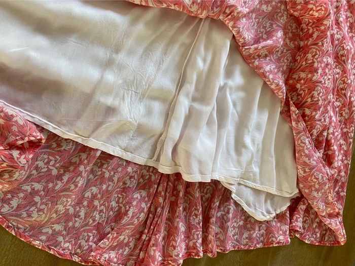 Robe fluide fleurie rose Caroll taille 42 - photo numéro 14