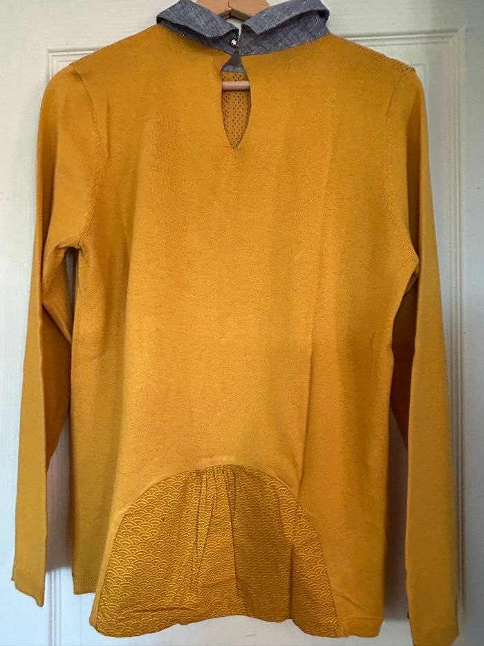 Pull fin jaune moutarde - photo numéro 4