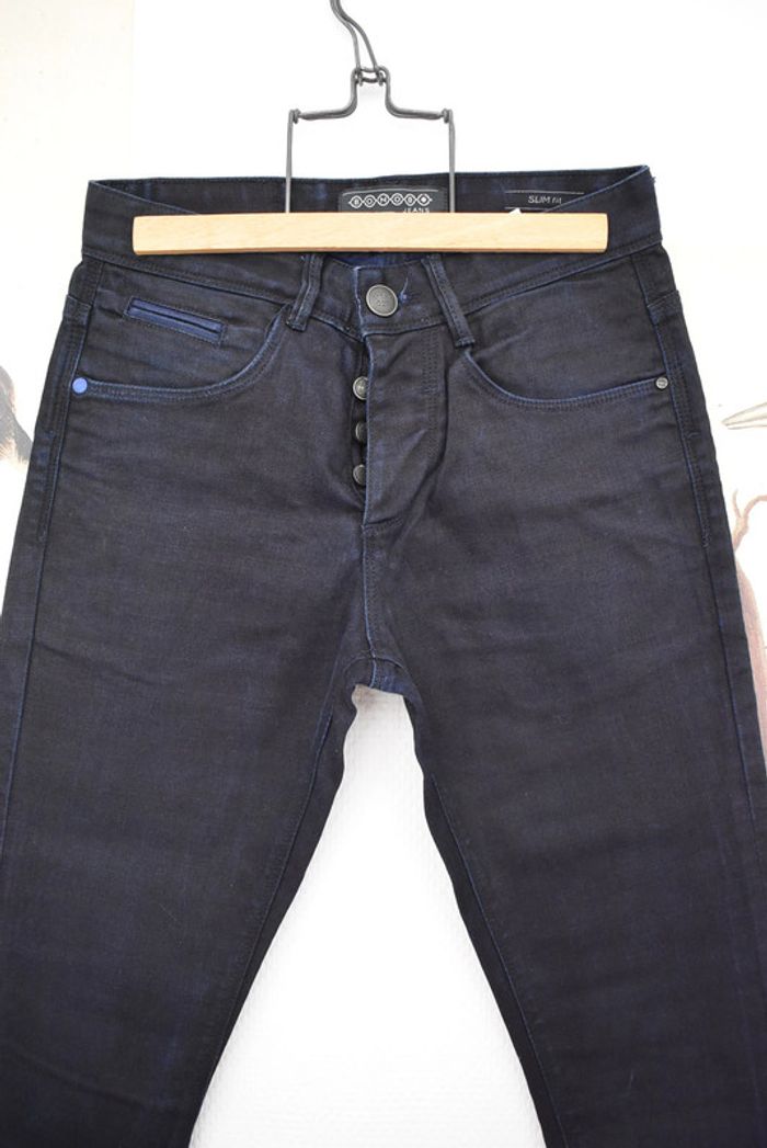 jeans brut bleu foncé - photo numéro 6