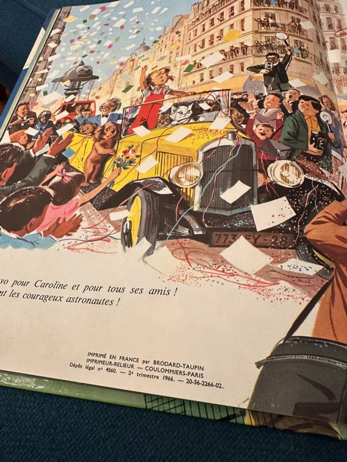 1966 livre ancien Caroline sur la Lune Grands albums Hachette Pierre Probst bd - photo numéro 6