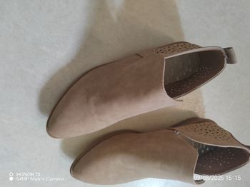 Bottines aspect daim