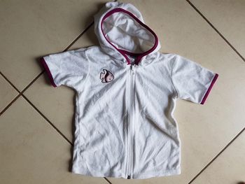 Gilet manches courtes fille 3 ans