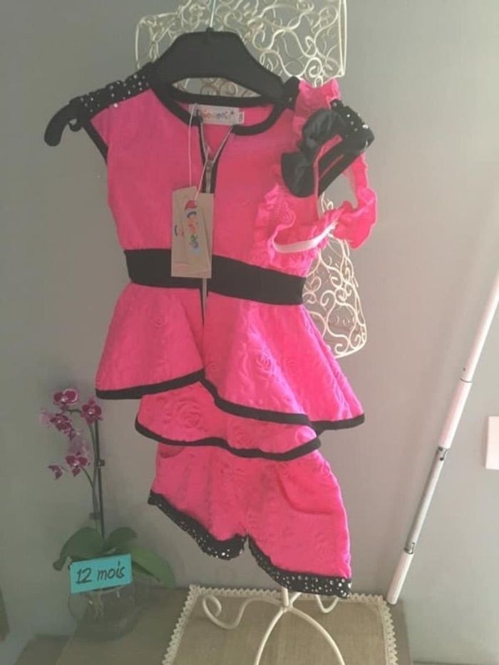 Ensemble fille 12 mois Chicaprie