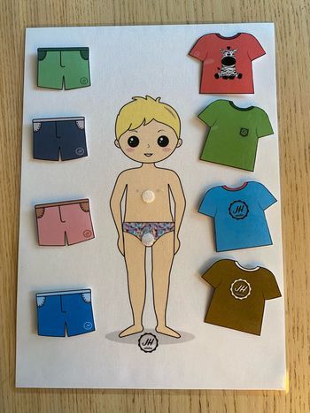 Fiche Montessori : Habiller le petit garçon