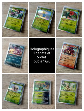 Holographiques Bloc Écarlate et Violet