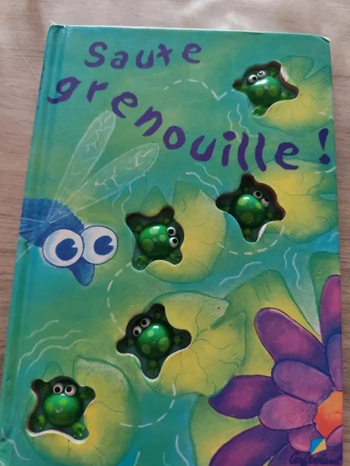 Livre toucher sauter grenouille