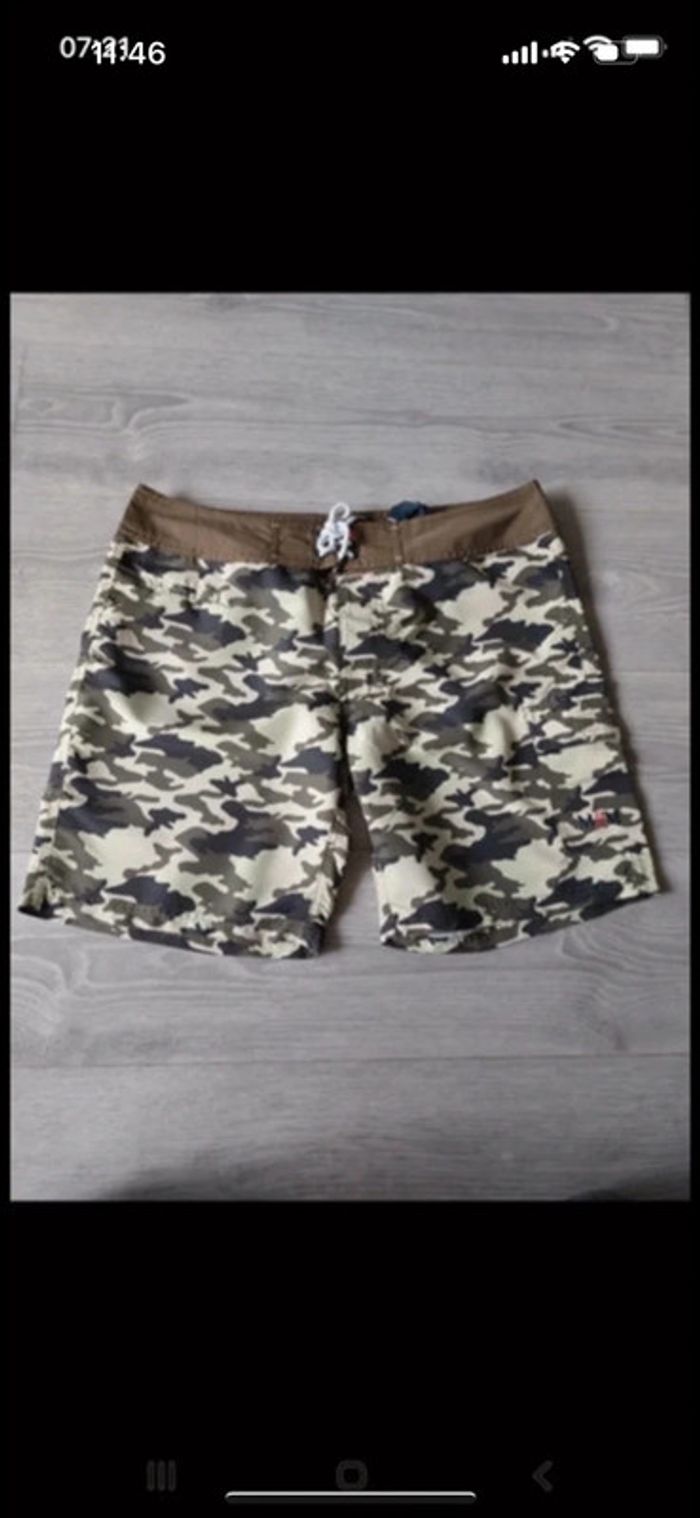 Short Mr Marcel Costume Des Mers modèle Biarritz  Camouflage taille M neuf