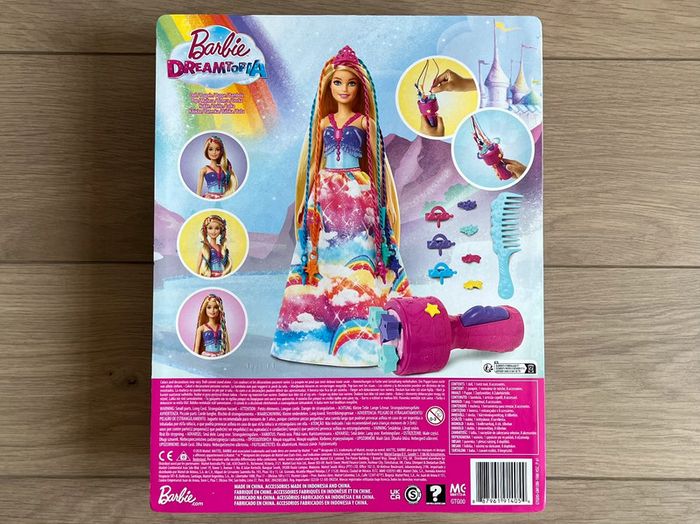 Barbie Dreamtopia arc en ciel Princesse Tresses Magiques Mattel 3+ - photo numéro 3