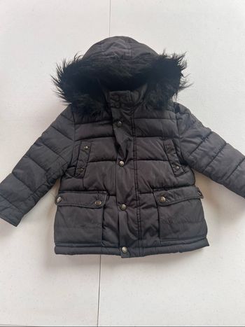 Manteau chaud doudoune ikks polaire capuche fourrure taille 3 ans